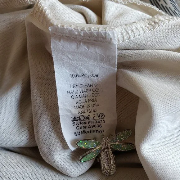 Audrey 3+1 Romper Off White Gold Lurex Size M - Picture 8 of 9